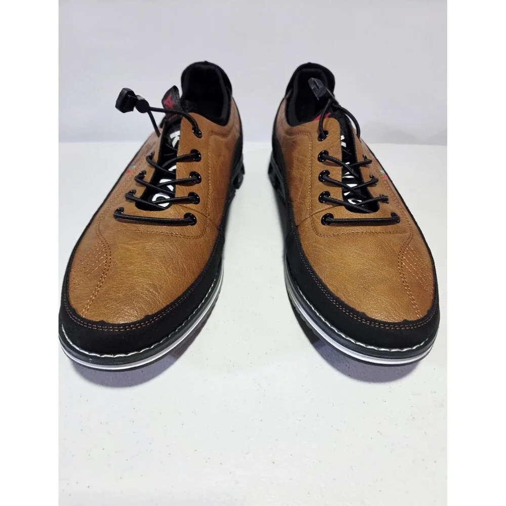 MEN'S KLKYKO CLASSIC DRESS SNEAKER SHOE Brown/Black US Size 12  EU 46 NEW